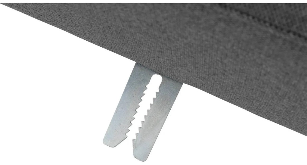 Goossens  Key West grijs, stof, 2,5-zits, modern design met ligelement links