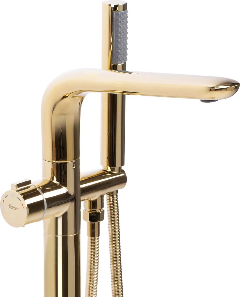 Vloeren badmengkraan Rea Clark Gold