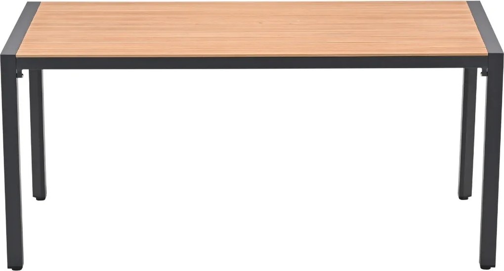 Garden Impressions Kasper tuintafel 160x84xH72 cm - donker grijs - teak look