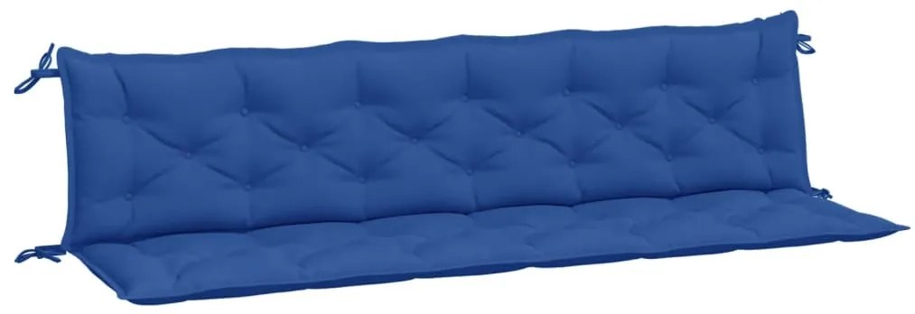 vidaXL Kussen voor schommelstoel 200 cm stof blauw