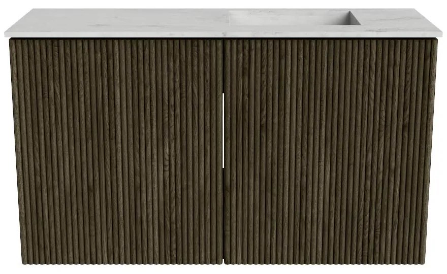 Mondiaz Joya DLux 70cm toiletmeubel shadow met wastafel faye rechts zonder kraangat opalo