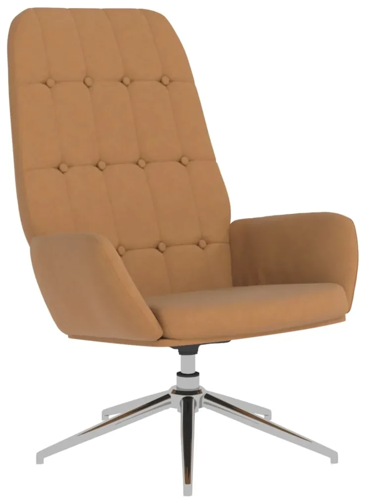 vidaXL Relaxstoel kunstsuède taupe