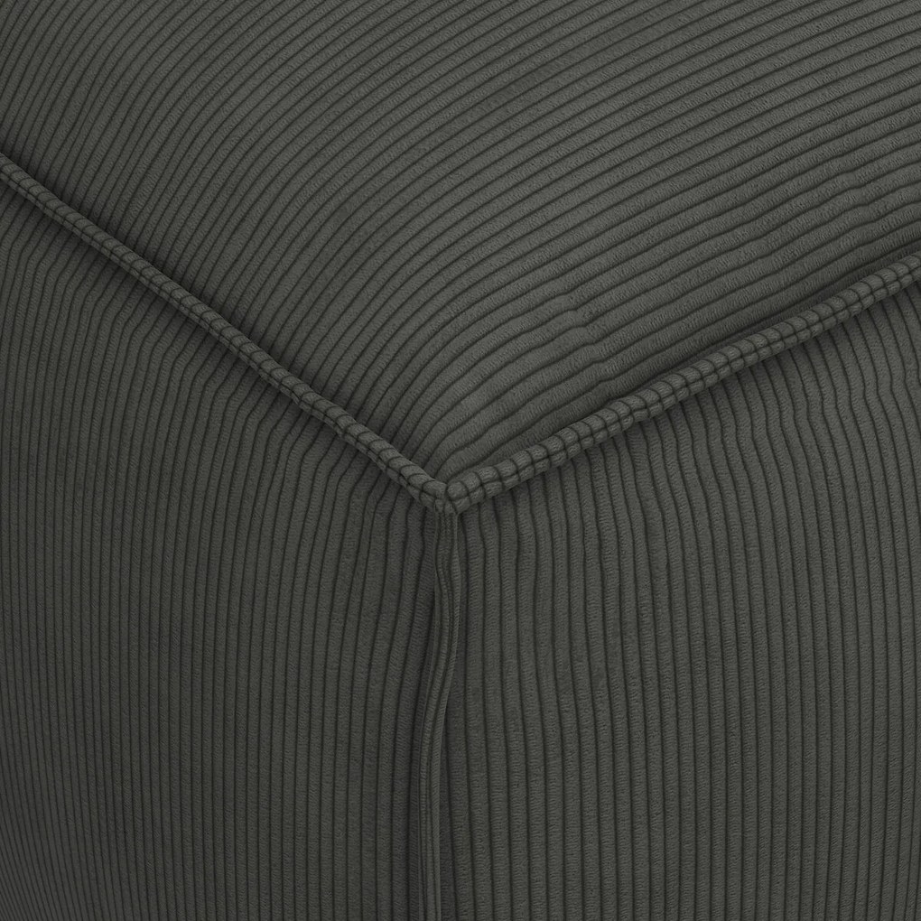 Modulaire comfortzetel in geribd fluweel, Seven