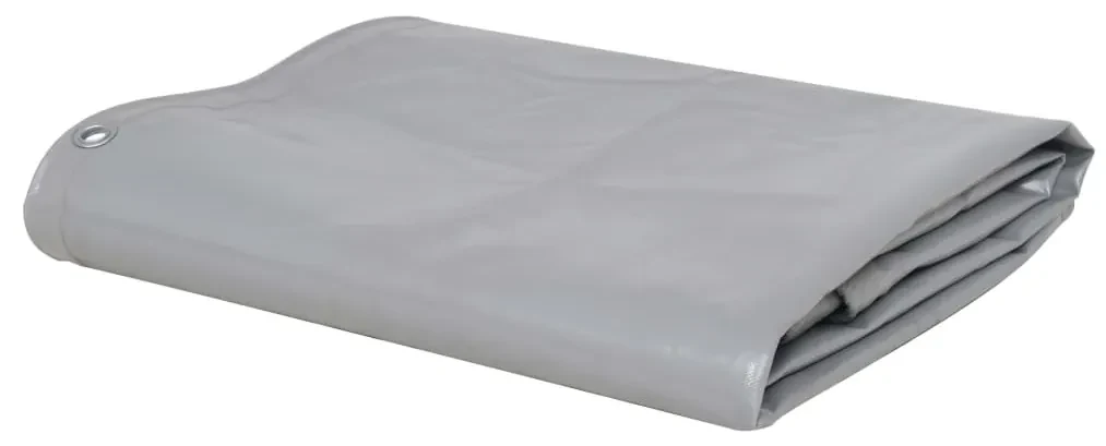 vidaXL Dekzeil 650 g/m² 3x5 m grijs