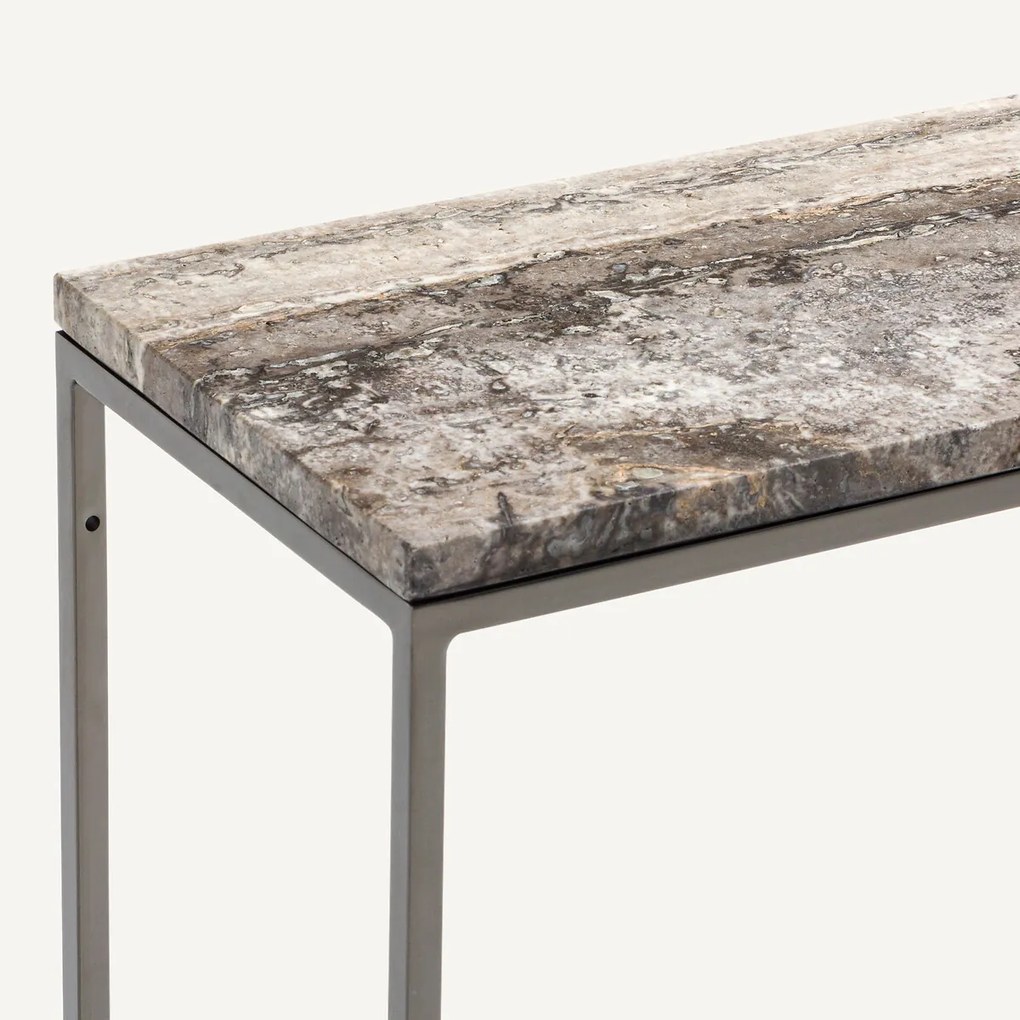Wandtafel bovenblad in travertijn, Mahaut