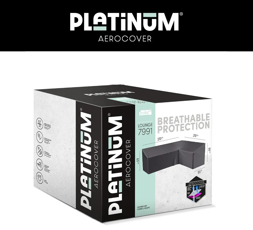 Platinum AeroCover Loungesethoes hoekset rechts 270x210x85xH65/90