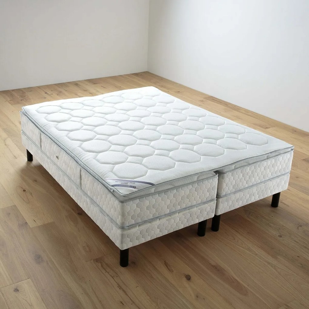 Matras 406 veren+topdekmatras in mousse+ bedbodem