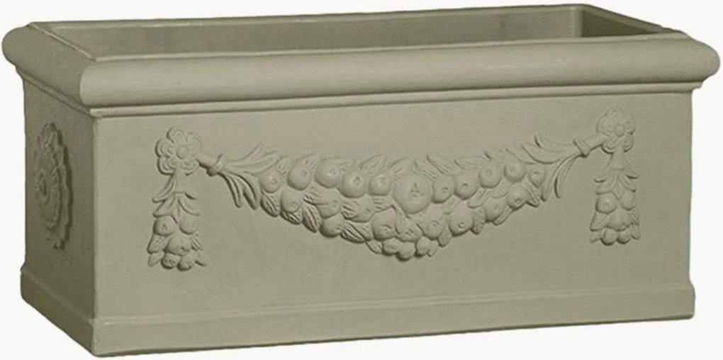 Outdoor plantenpot Rettangolo Festonato, H 30 cm