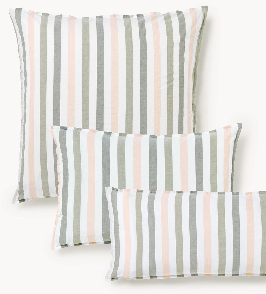 Gewassen katoenen kussenhoes Harriet