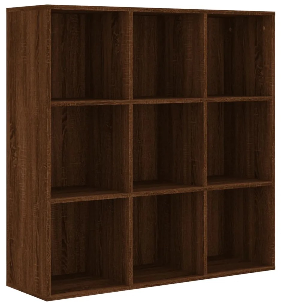 vidaXL Boekenkast 98x30x98 cm bruineikenkleurig