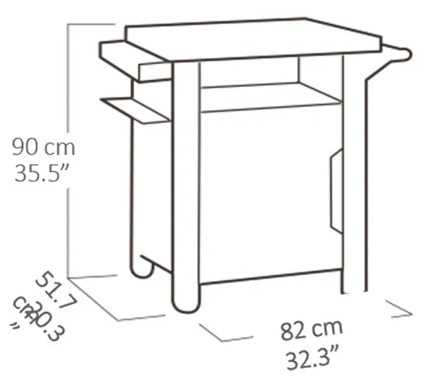 Keter BBQtafel Unity