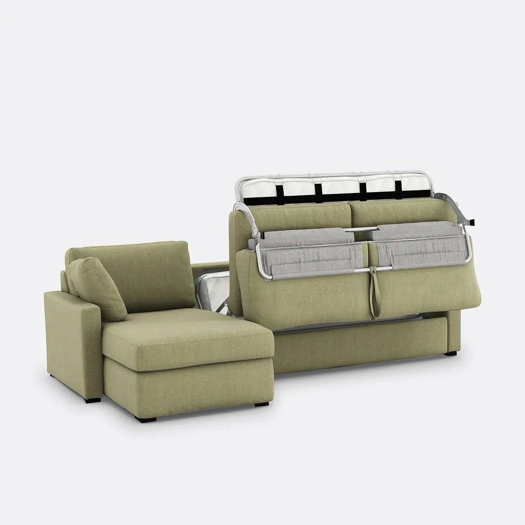 4-zits hoekbank, omvormbaar, in katoen en linnen, Comfort Bultex®, TIMOR