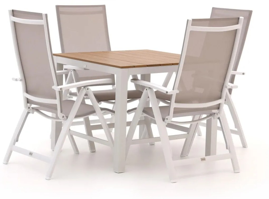 Bellagio Avenza/Fidenza 90cm dining tuinset 5-delig verstelbaar
