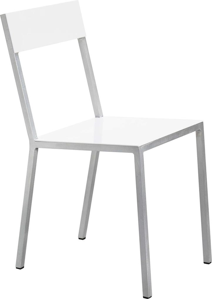 Valerie Objects Alu Chair stoel zitvlak wit rugleuning wit