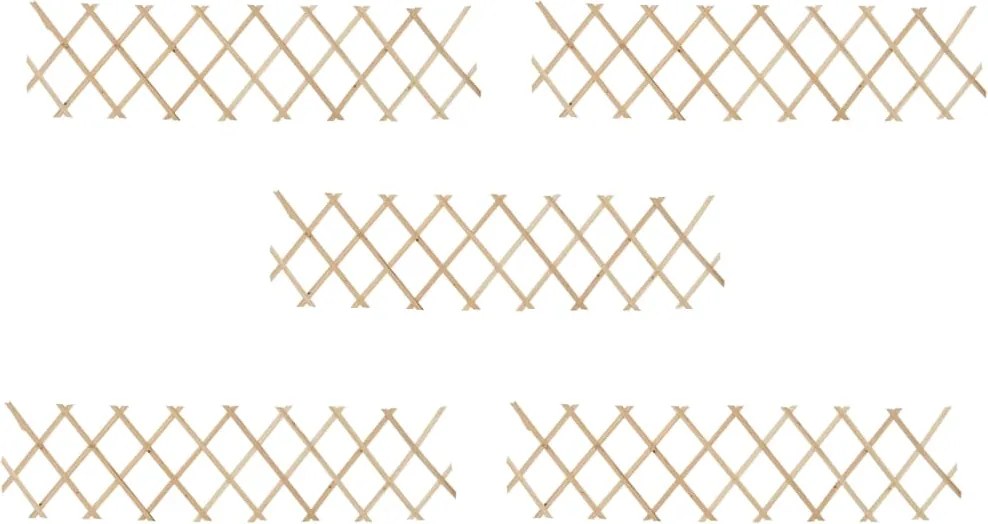 vidaXL Tuinlatwerken 5 st 180x30 cm vurenhout