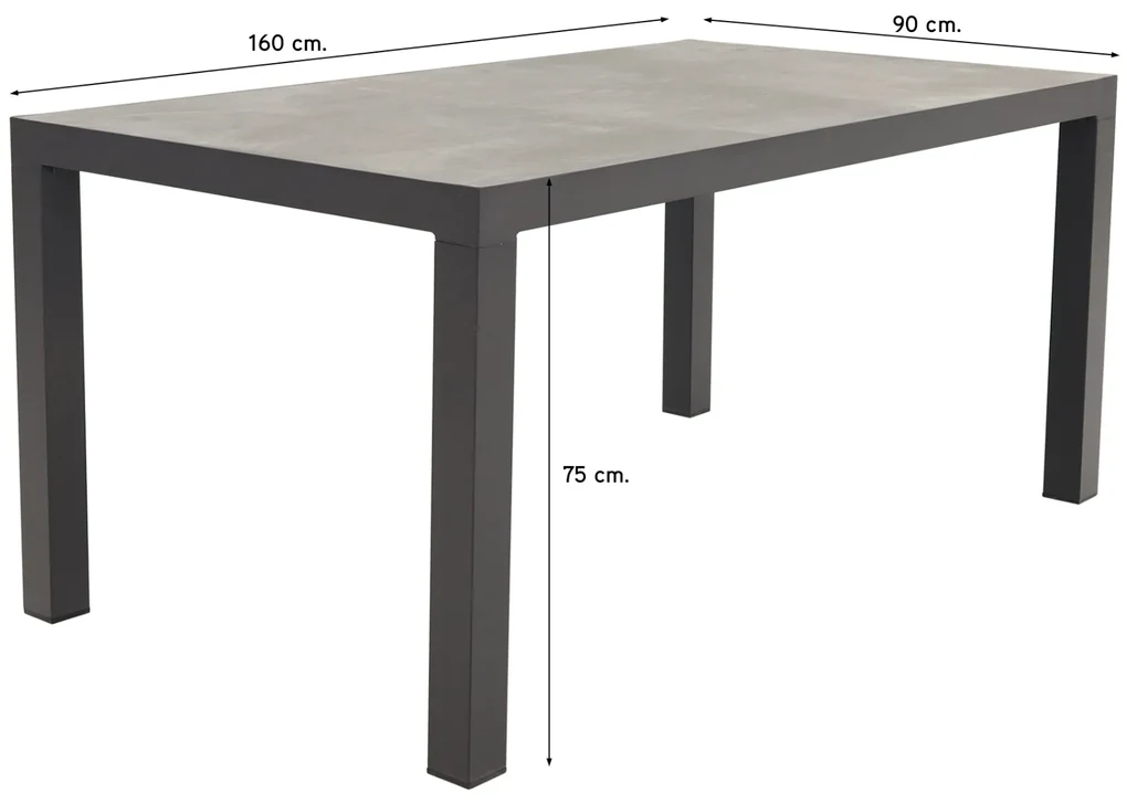 Hartman Salvatore/President 160 cm. verstelbare tuinset - 5-delig