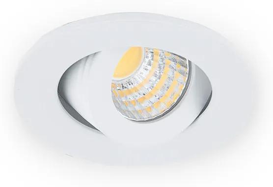 Inbouwspot LED 3W, Wit, Rond, Kantelbaar, Dimbaar