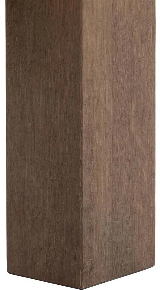 Goossens Hoektafel Clear, hout eiken blank, stijlvol landelijk, 75 x 40 x 75 cm