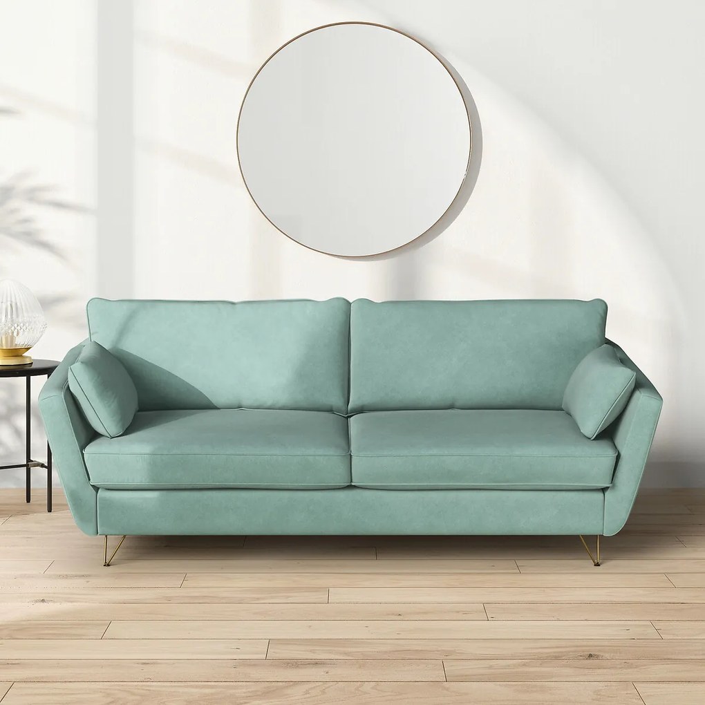 4- of 5-zits velours slaapbank Topim