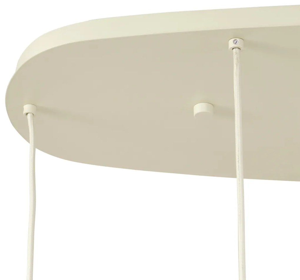 Scandinavische hanglamp creme 6-lichts - Biles