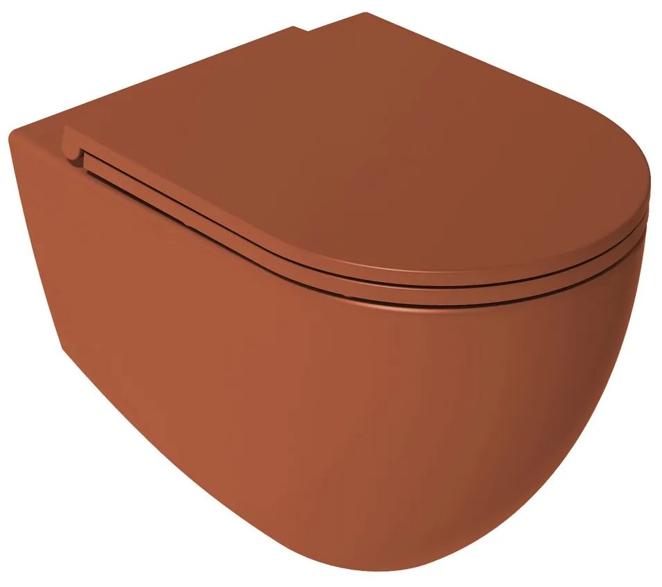 Sapho Infinity softclose toiletzitting terracotta