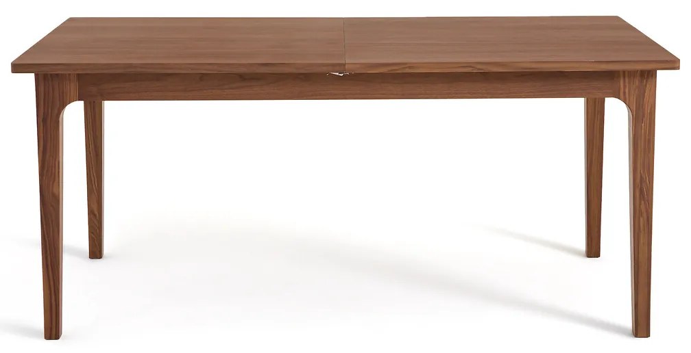 Uitschuifbare eettafel, walnootfineer, 6 tot 10 couverts, VINTELE