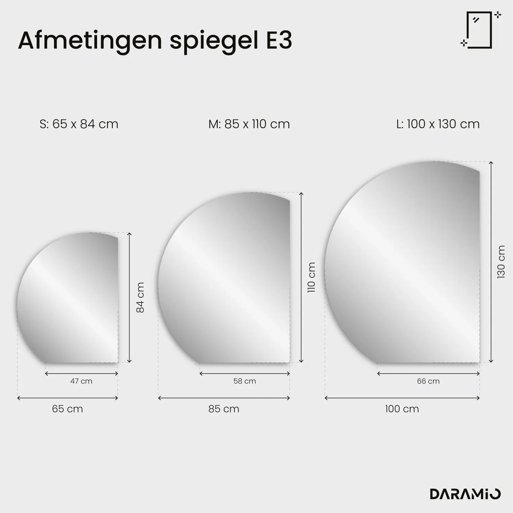 Ronde spiegel met verlichting E3