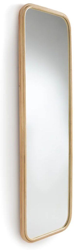 Rechthoekige spiegel in rotan 51x160 cm, Nogu