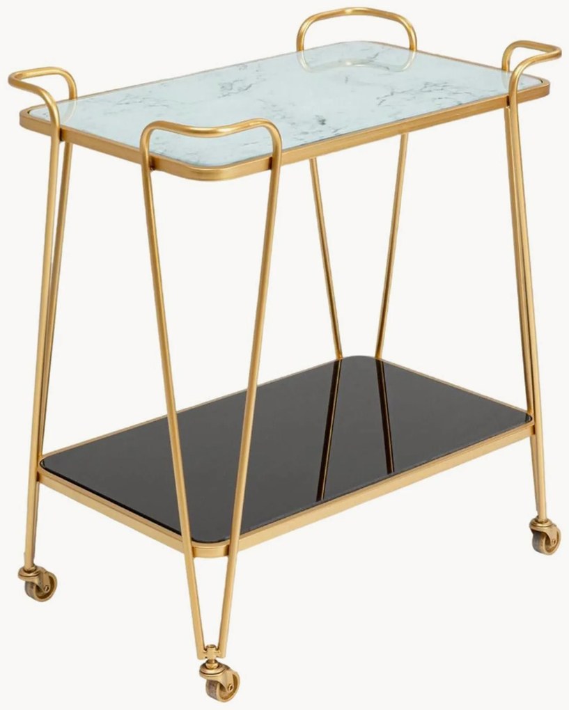 Barwagen West Coast met marmerlook blad