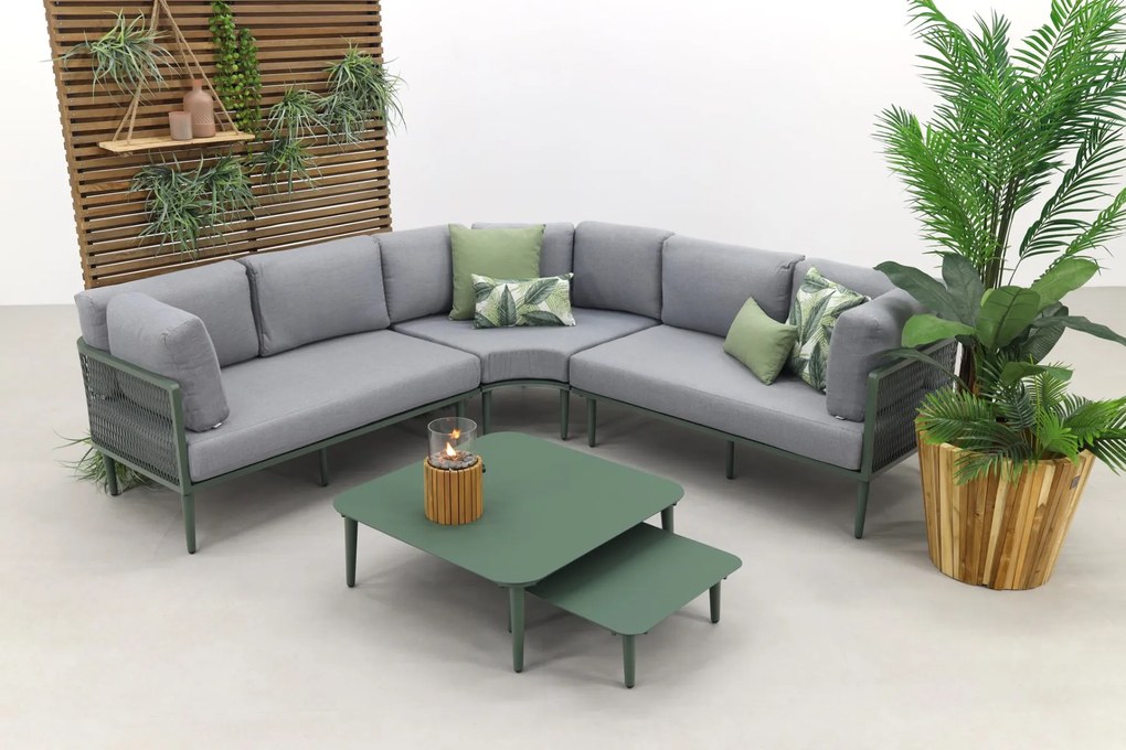 Garden Impressions Nina loungeset - Moss green/light grey