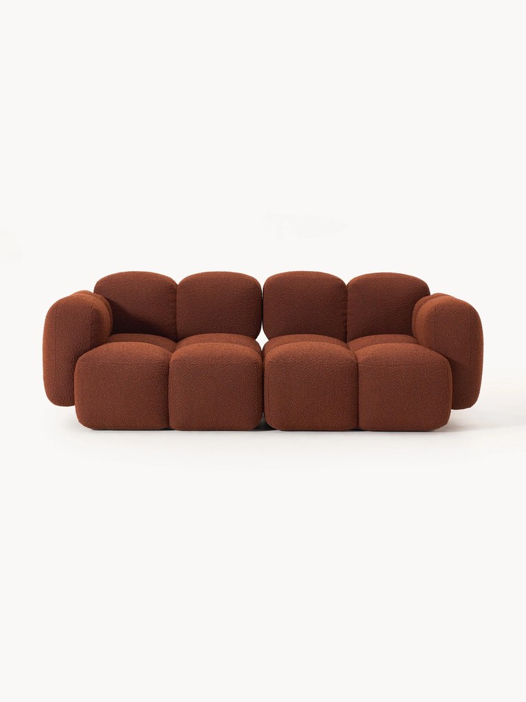 Modulaire bank Tayla (2-zits) van bouclé