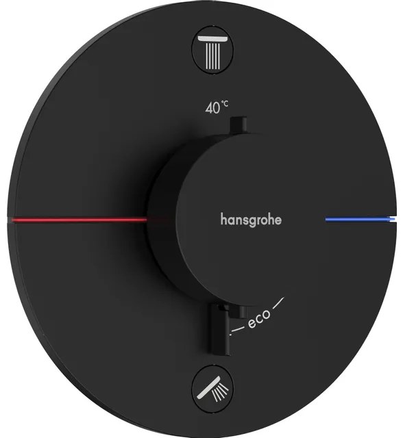 Hansgrohe Showerselect Comfort S thermostaat - inbouw - 2 functies - mat zwart 15554670