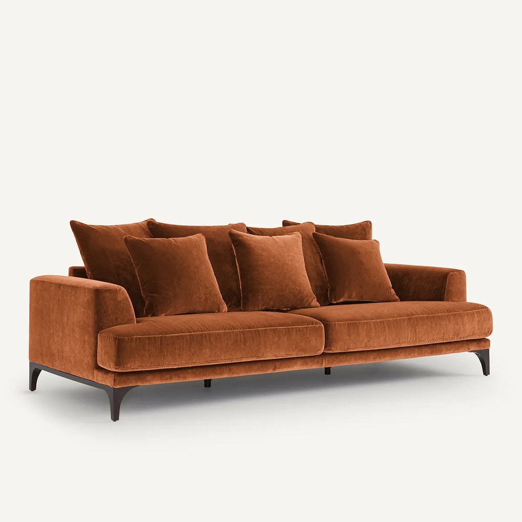 Bank, 3- of 4-zits, fluweel, ARMENTO