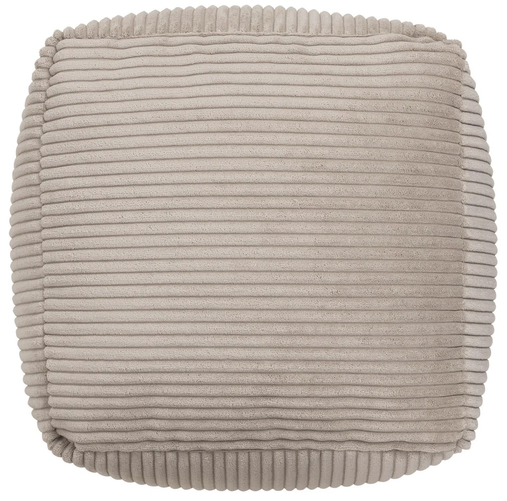Theo Corduroy Poef - Beige