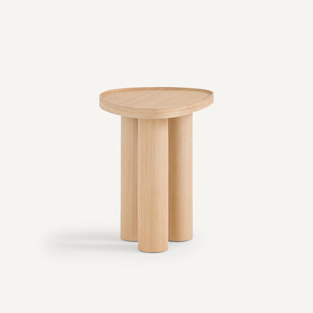 Bijzettafel in eik, Brasero