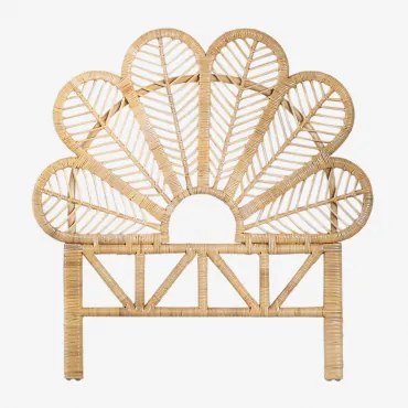 Hoofdbord Voor Bed Van 90 Cm In Rotan Caipola Bruin Natuurlijk & 90 Cm - Sklum