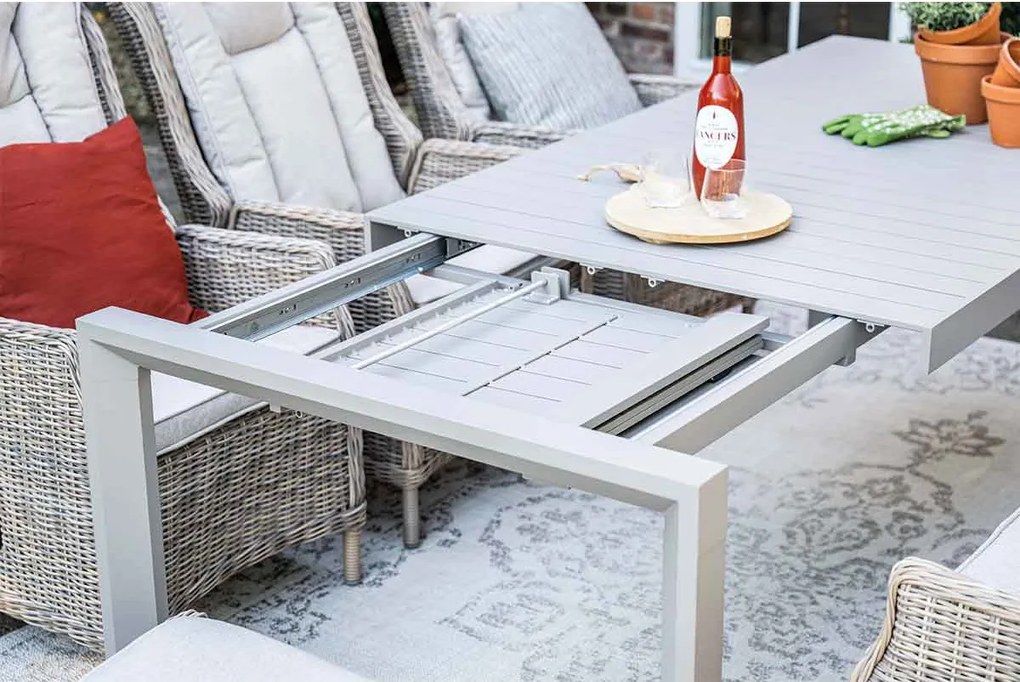 Garden Impressions Penang uitschuifbare tuintafel 180/230x100 cm - taupe