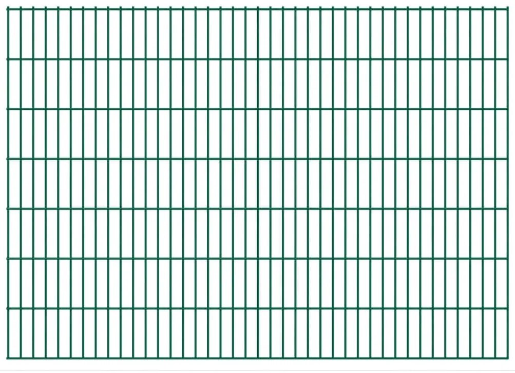 vidaXL Dubbelstaafmat 2,008x1,43 m groen