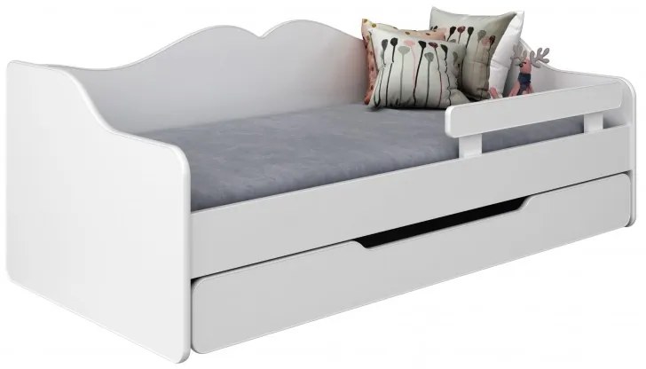 Peuter Wit  Eenpersoonsbed Monaco - Voor kinderen Kinderen Peuter Junior 5059914026410 Children's Beds Home, 180x80, Geen, 10 cm latex/kokosvezelmatra