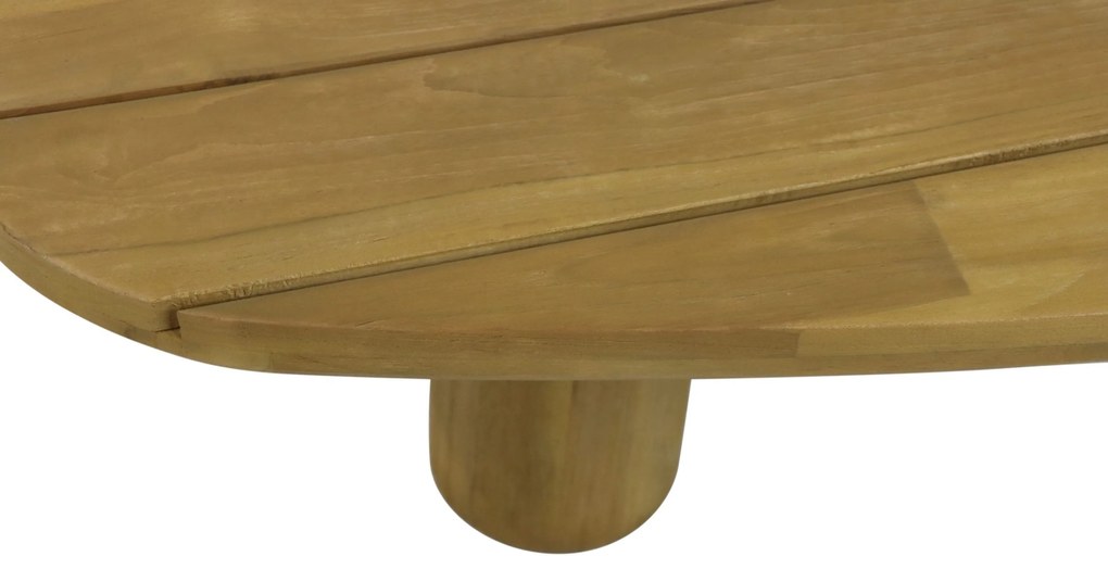 Hoek loungeset 5 personen Teak Old teak greywash Santika Furniture Santika