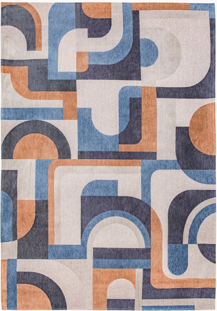 Wasbaar jacquard in- & outdoor vloerkleed Module