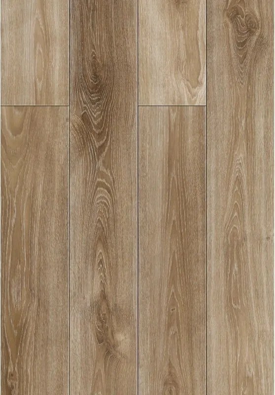 Mexen San Marcos monster van SPC-vinylpanelen 6,5 mm, IXPE-onderlaag 1,5 mm, 4 V-groef, Eik - F1048-S