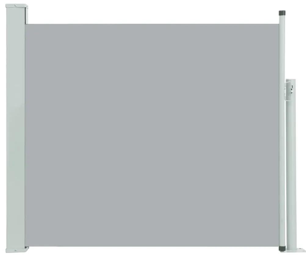 vidaXL Tuinscherm uittrekbaar 100x300 cm grijs