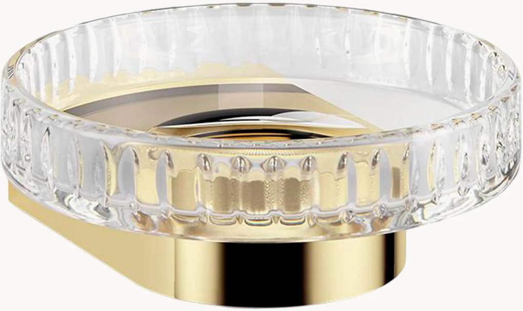 Glazen wandgemonteerd zeepbakje Kristall