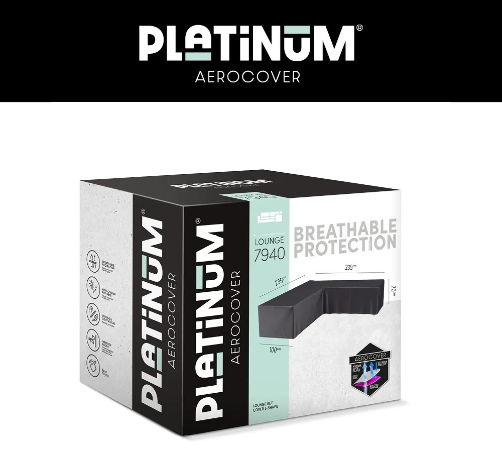 Platinum AeroCover Loungesethoes hoekset 235x235x100xH70