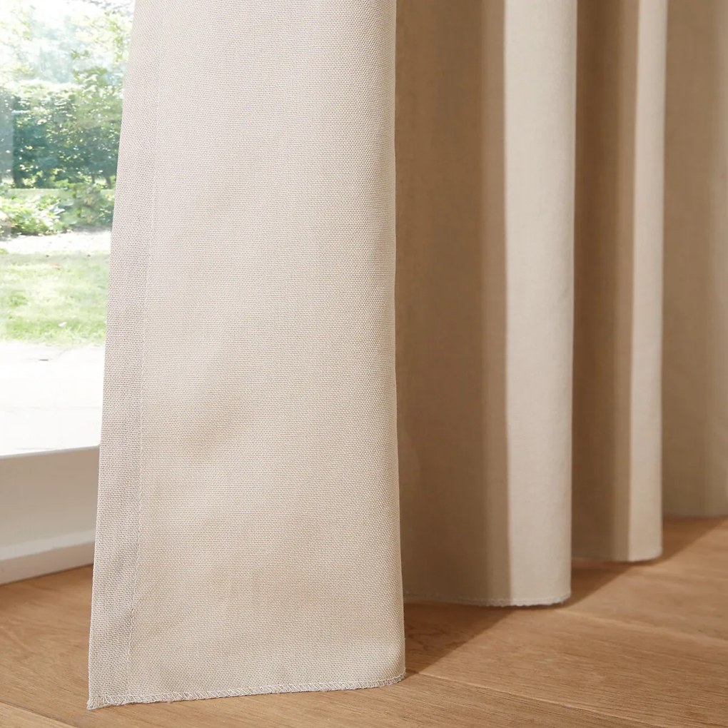 Puur katoenen gordijn, met aangerimpele bies en golf, Scenario