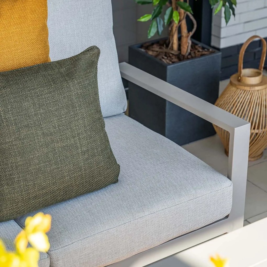 Garden Impressions Senja lounge dining set stoel-bank 4-delig taupe - valley sand