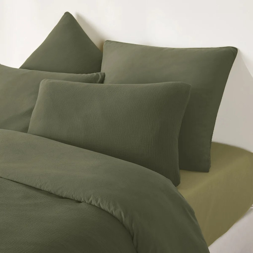 Hoeslaken, effen, gewassen katoen, hoogte 30 cm, KUMCO