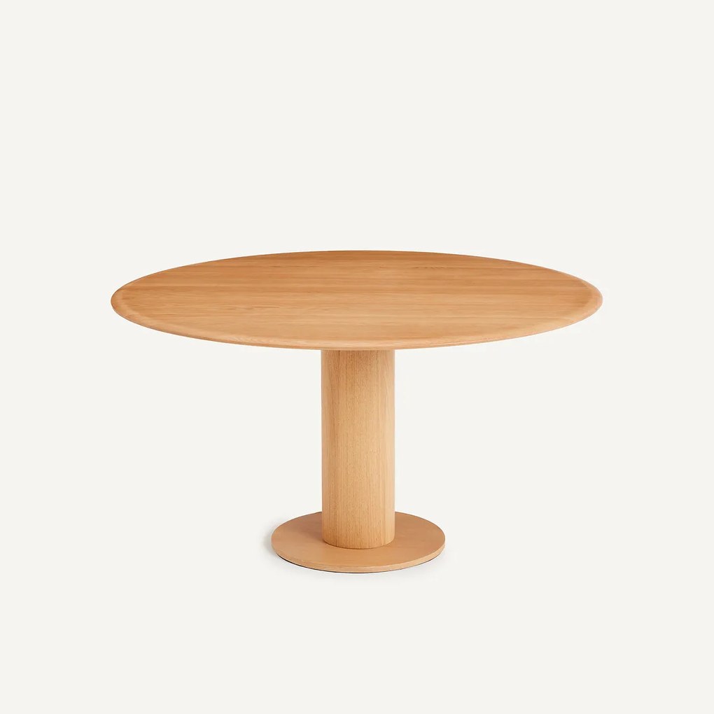 Rond eiken tafelblad, diameter 137 cm, ROUNDO