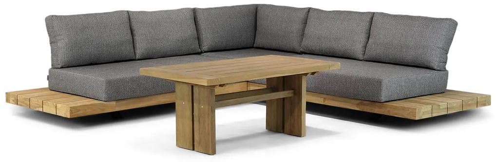 Platform Loungeset Teak Old teak greywash 5 personen Santika Furniture Santika Superior
